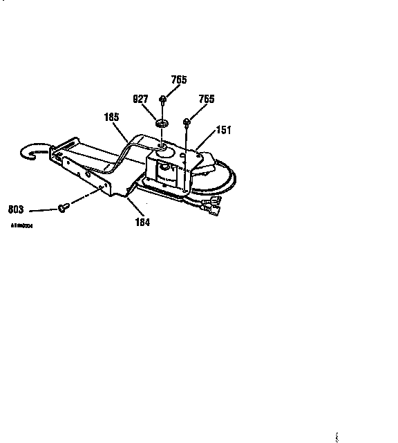 Kenmore 91141369791 door lock section diagram