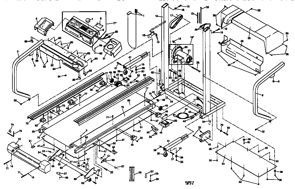 Weslo WLTL30570 unit parts diagram