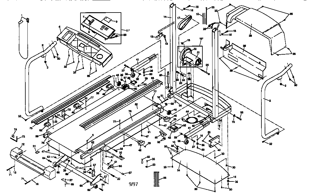 Proform PFTL38570 unit parts diagram