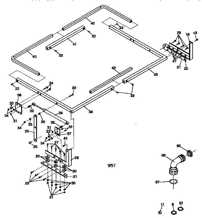 Weslo WLHS40070 lift arm diagram