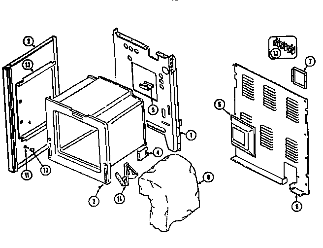 Kenmore 62946775690 body (serial prefix 11) diagram