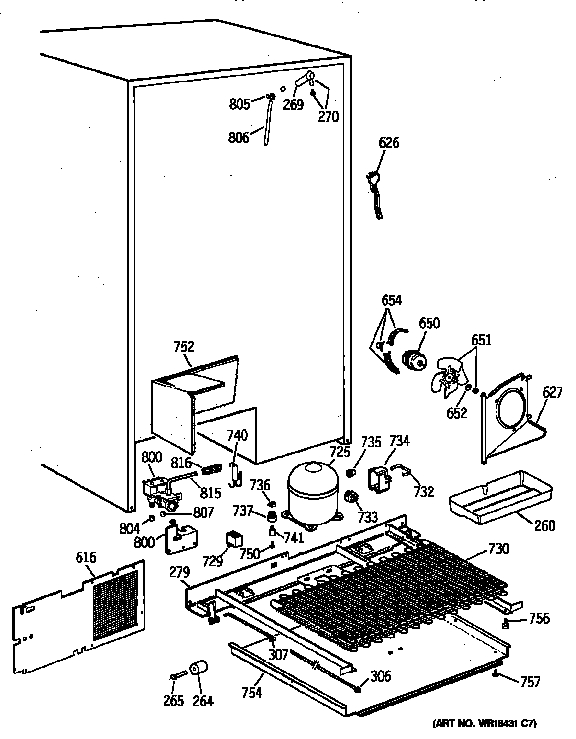 GE TPG24PFZAWW unit parts diagram