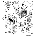 GE JES1143WW02 microwave parts diagram