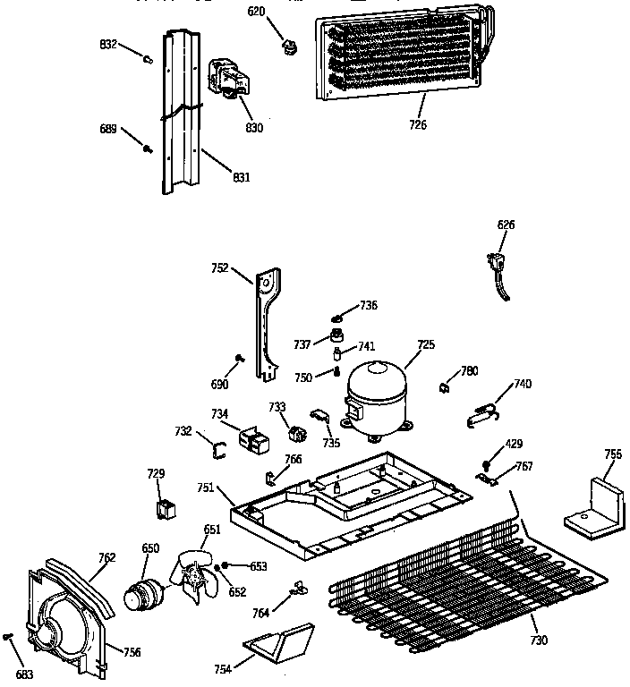 Kenmore 36368292890 unit parts diagram