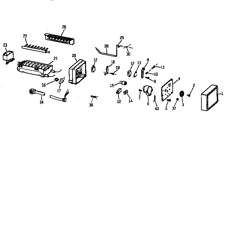 Kenmore 36368292890 icemaker wr30x0327 diagram