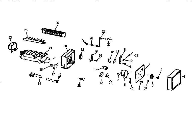 Kenmore 36358062890 icemaker wr30x0327 diagram