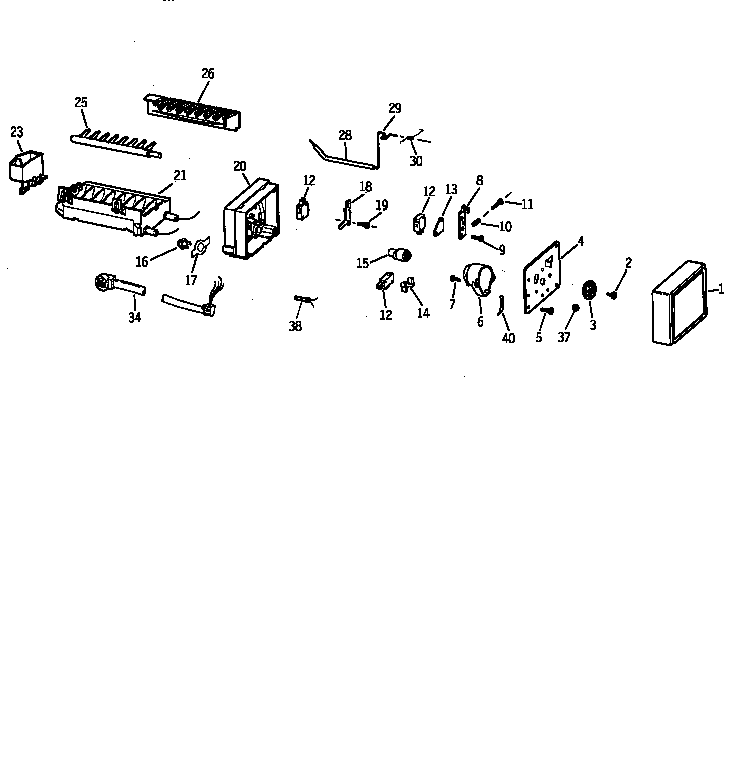 Kenmore 36358067890 icemaker wr30x0327 diagram