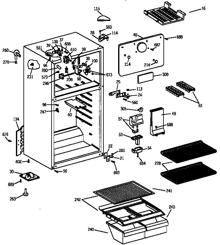 Kenmore 36337459791 cabinet diagram