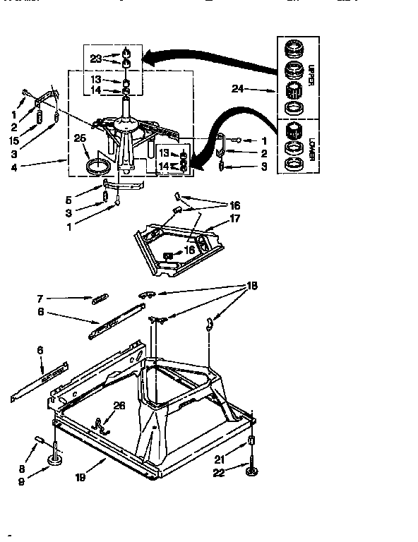 Kenmore 11016602691 machine base diagram
