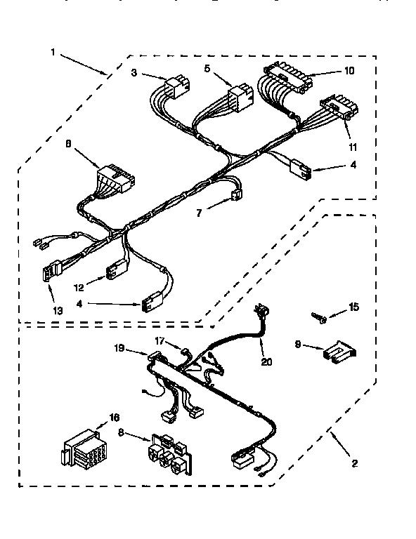 Kenmore 11026952690 wiring harness diagram