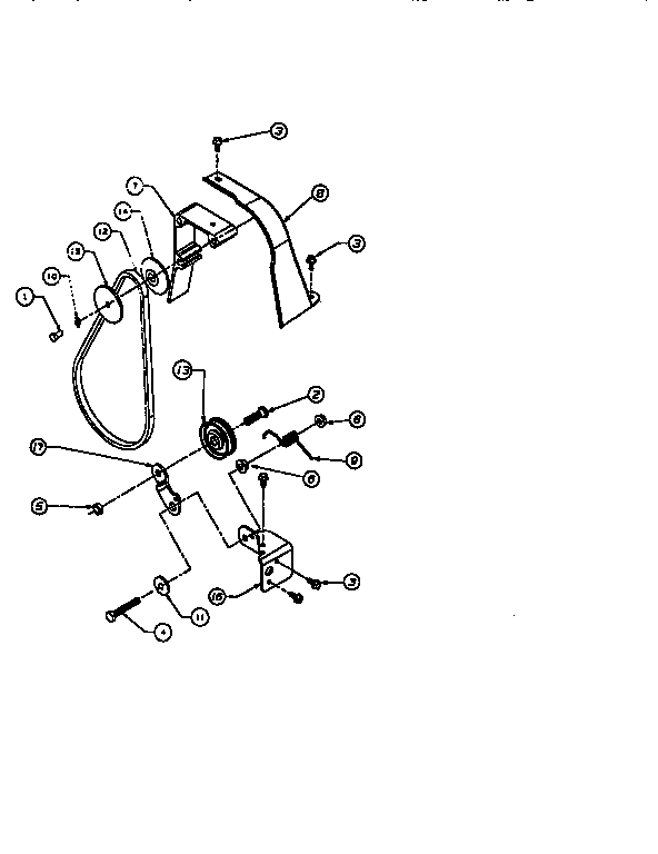 Craftsman 247799630 pulley and belts diagram