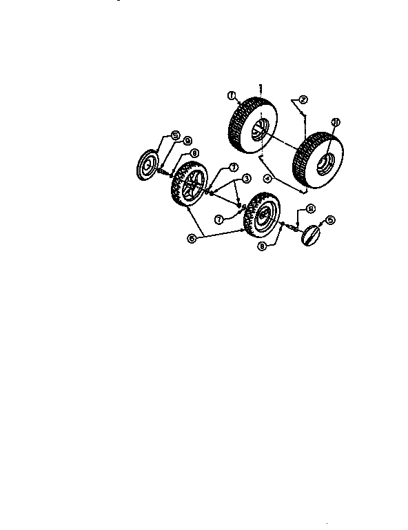 Craftsman 247799630 wheel assembly diagram
