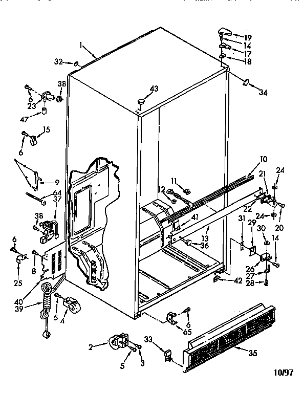 Kenmore 1069731680 cabinet diagram