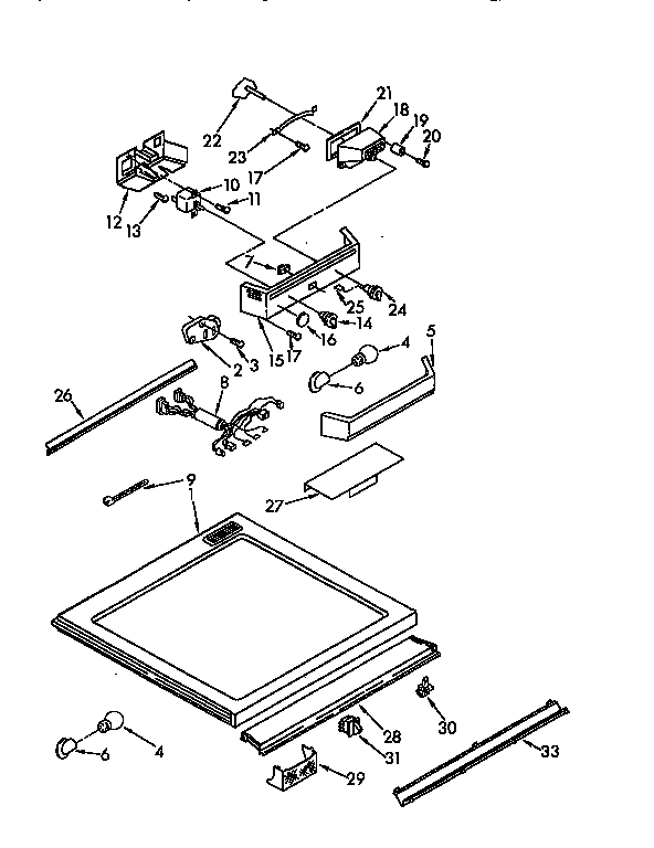 Kenmore 1069731680 compartment separator diagram