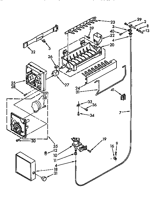 Kenmore 1069731680 icemaker diagram
