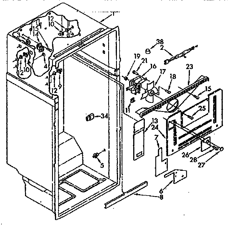 Kenmore 1068670310 liner diagram