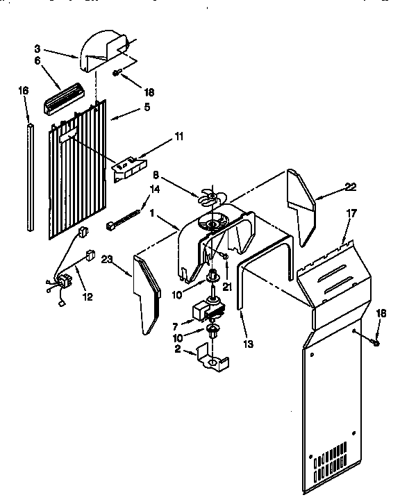 Whirlpool ED22DQXEB04 air flow diagram