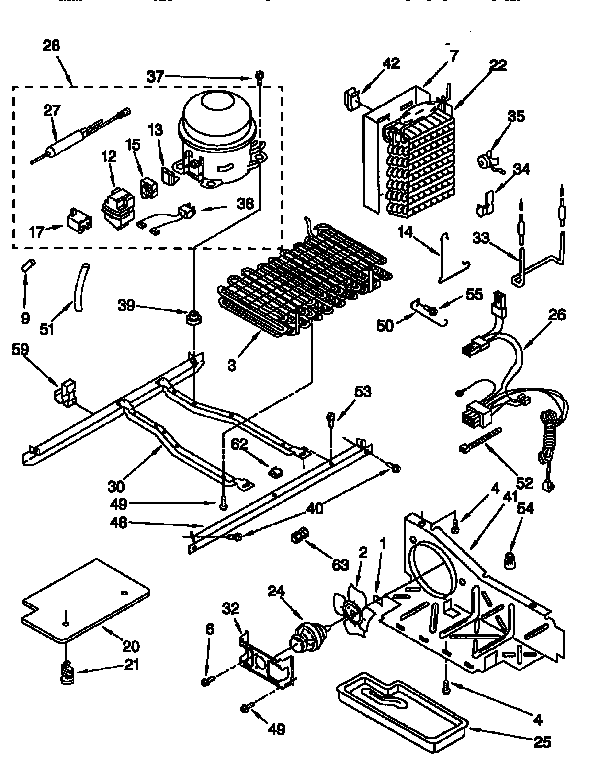 Whirlpool ED22DQXEB04 unit diagram