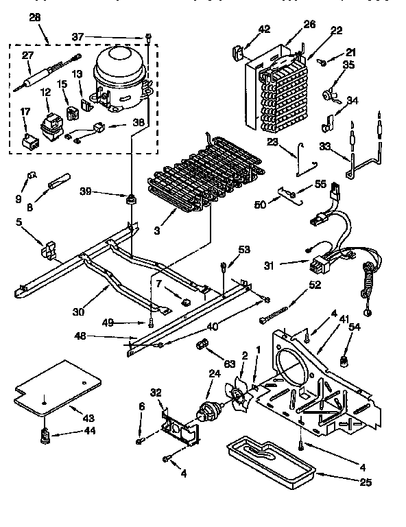 Whirlpool ED25TQXEW01 unit diagram