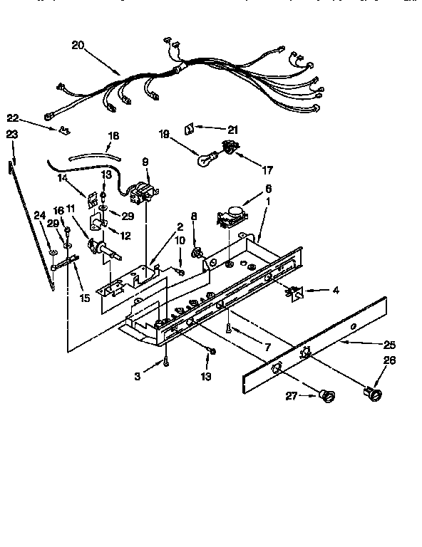 Whirlpool ED25TQXEW01 control diagram