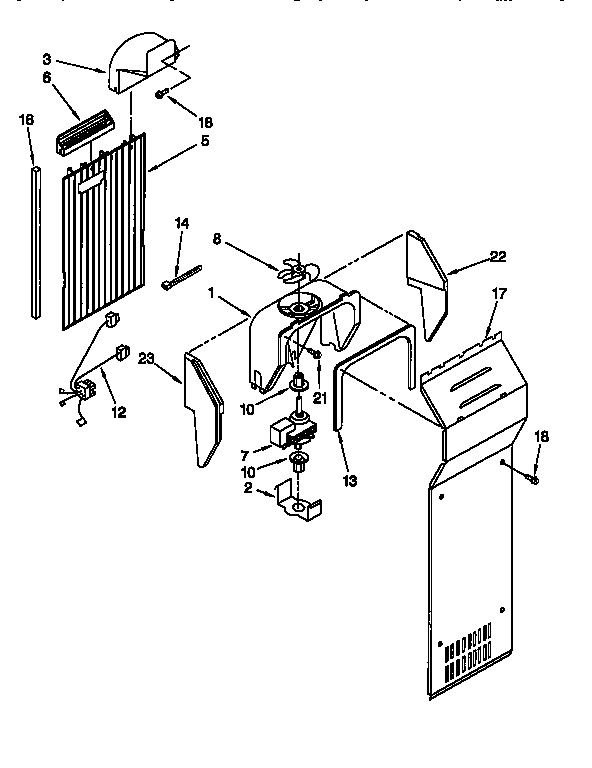 Whirlpool ED20ZKXDN03 air flow diagram
