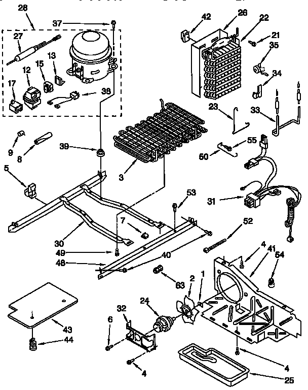 Whirlpool ED27DQXDN04 unit diagram