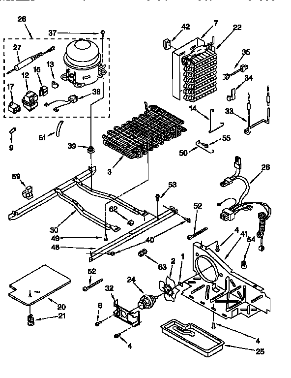 Whirlpool ED22PQXDN05 unit diagram