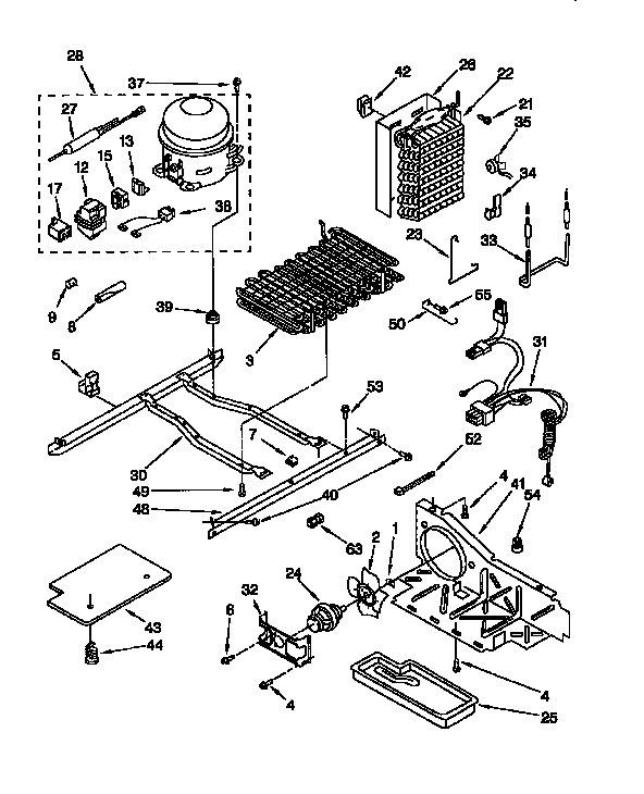 Whirlpool ED25PQXDW04 unit diagram