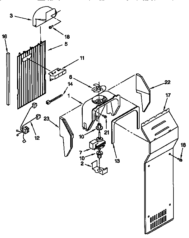 Whirlpool ED25DQXDW06 air flow diagram
