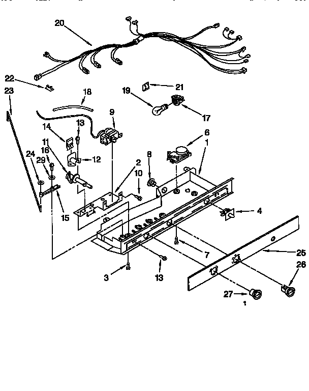 Whirlpool ED25DQXDW06 controls diagram