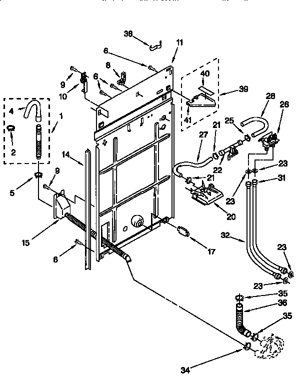 Kenmore 11026814691 rear panel diagram
