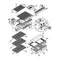 Kenmore 2539366787 shelves and accessories diagram