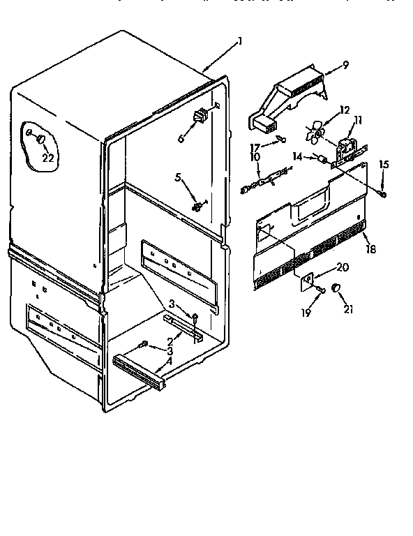 Kenmore 1069631620 liner diagram