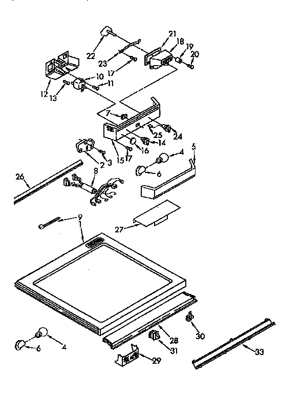 Kenmore 1069631620 compartment separator diagram
