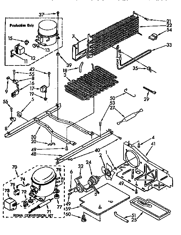 Kenmore 1069631620 unit diagram