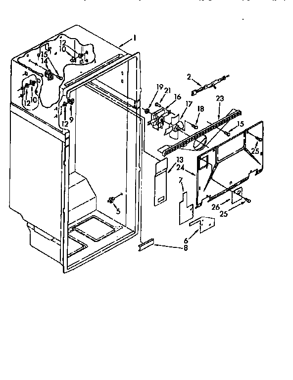 Kenmore 1069700580 liner diagram