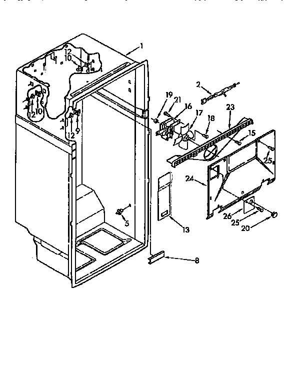 Kenmore 1069612681 liner diagram