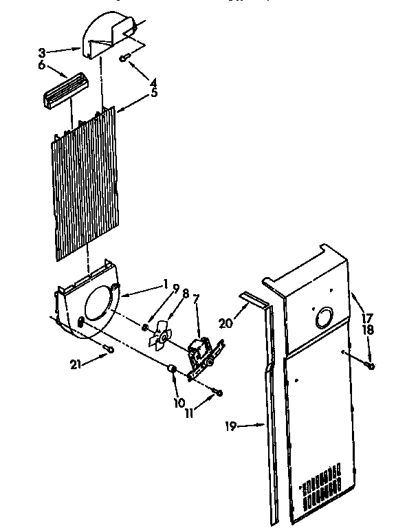 Kenmore 1068490216 air flow diagram