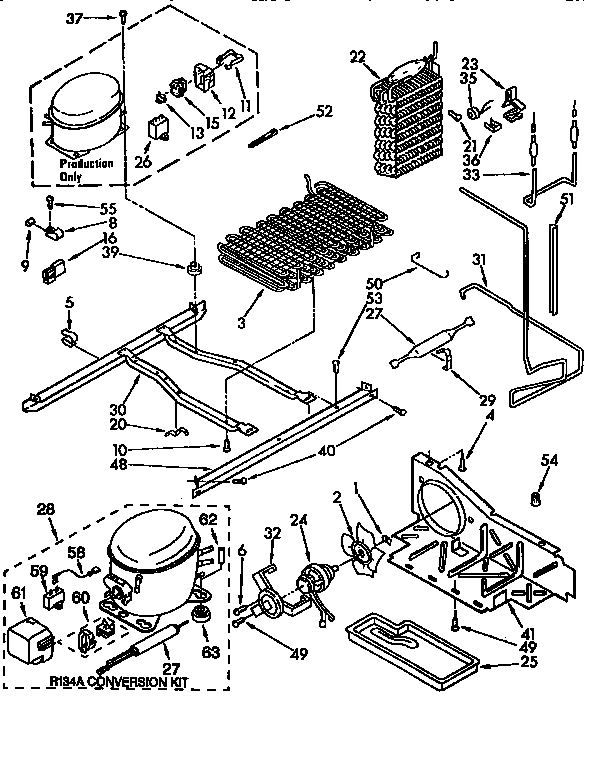 Kenmore 1068490216 unit diagram