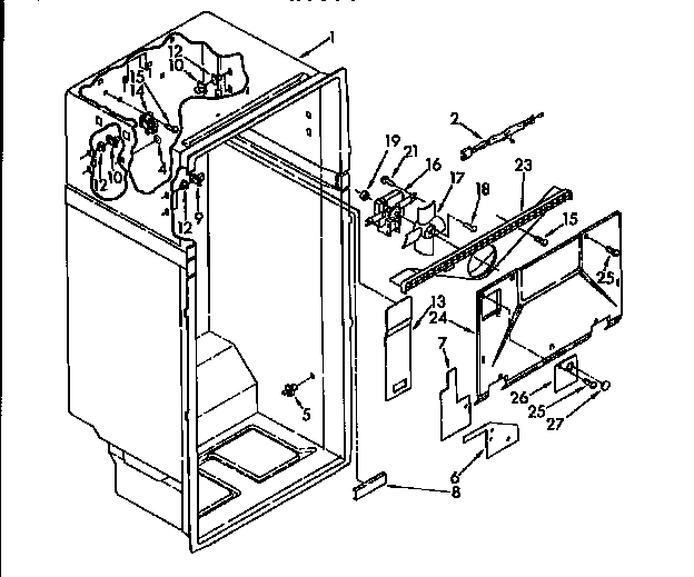 Kenmore 1069610515 liner diagram
