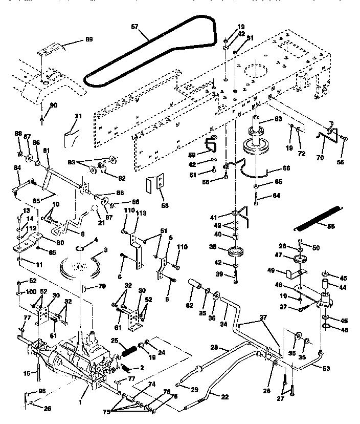 Craftsman 917252542 drive diagram