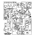Wizard AYP7159A69 carburetor and engine base assembly diagram