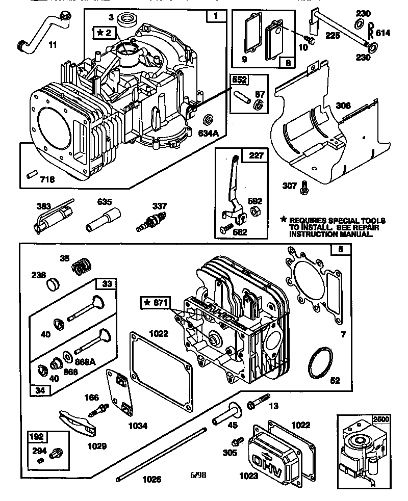 Craftsman 917270643 cylinder assembly diagram