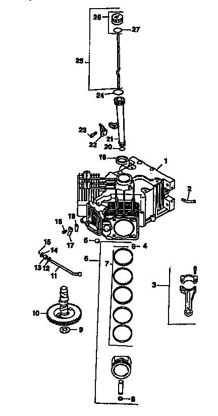 Craftsman 917258972 crankcase diagram