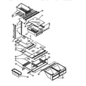 Kenmore 1069712681 shelf diagram