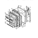 Kenmore 1069712681 refrigerator door diagram