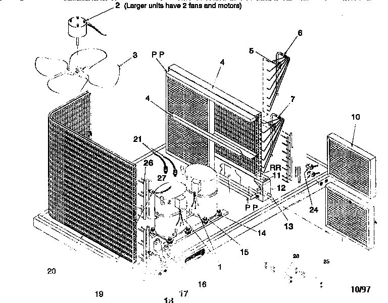 ICP RAMA10F001C functional replacement parts diagram