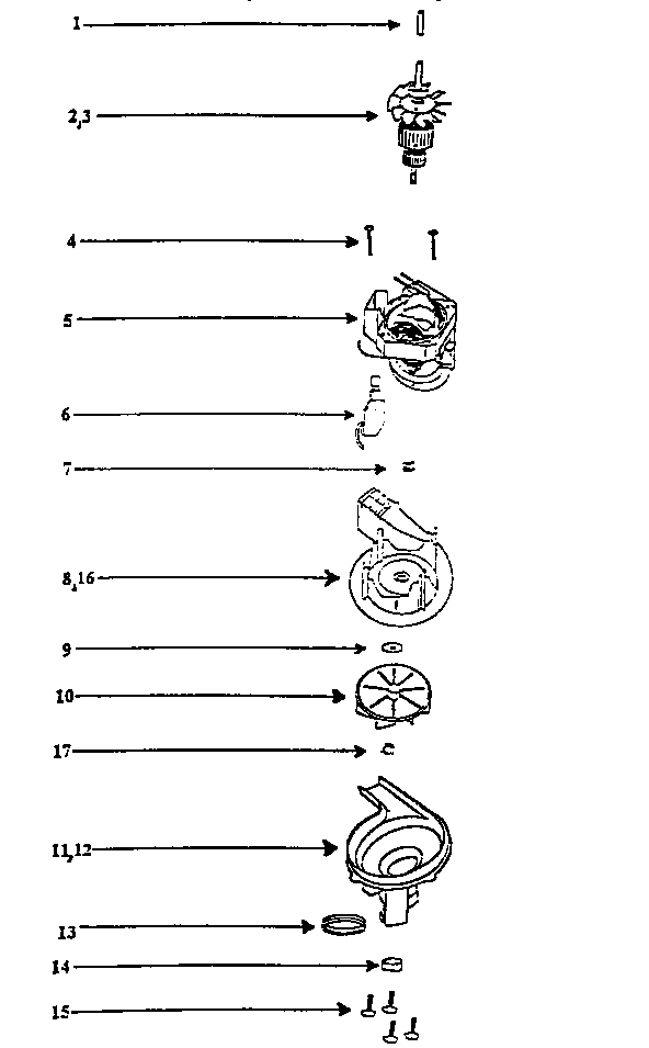 Eureka 7608BT field assembly diagram
