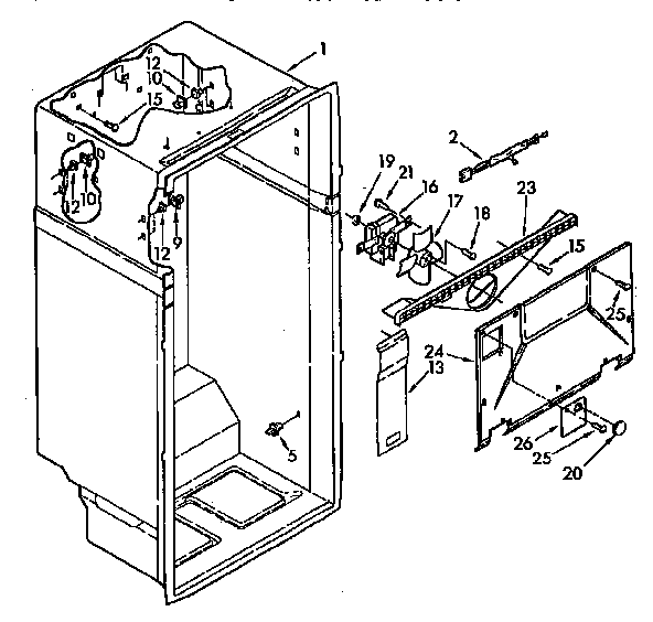 Kenmore 1069730380 liner diagram
