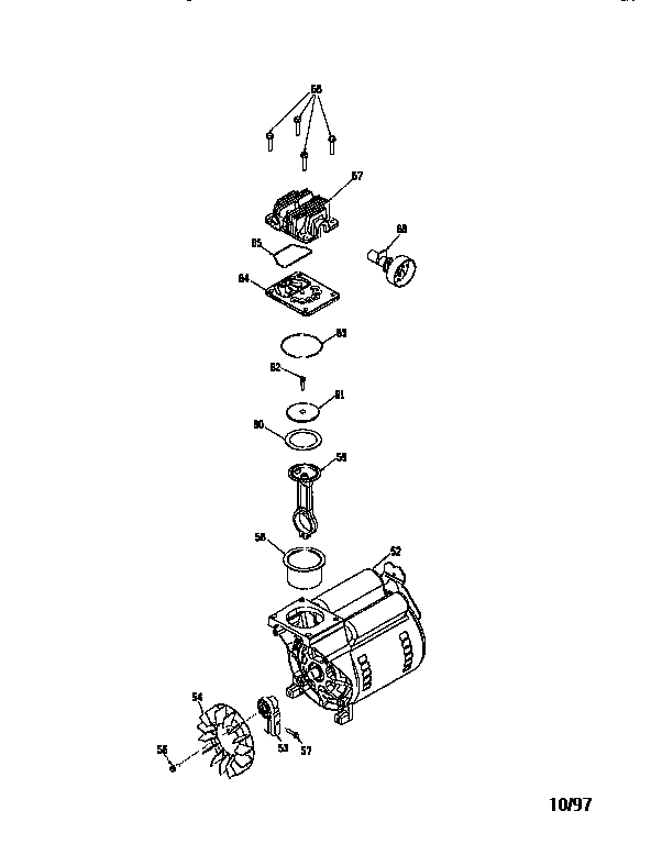 Craftsman 919164150 compressor pump diagram